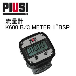 K600-D B/3 METER 流量計 ディーゼル燃料 軽油 不凍液 デジタル式1"BSP PIUSI F00491000【日本語説明書付属無し】