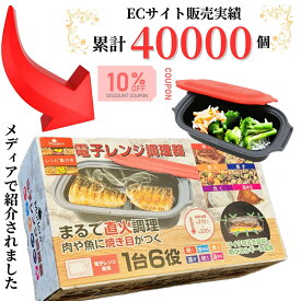 【まとめ買い10％OFFクーポン】電子レンジ 焼き魚 電子レンジ調理器 焼く グリル 食洗機対応 魚焼き器 目玉焼き 魚焼き ヒロコーポレーション 食洗器対応 HDL-5444 電子レンジ専用調理器 魚 ステーキ 煮物 肉じゃが 焼肉 modere 人気 焼き芋 レンジクック 揚げ物 チキン