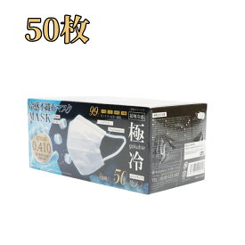 【まとめ買い10％OFFクーポン】冷感マスク 不織布 立体 極冷 マスク 冷感 プリーツ 1箱 50枚入り 夏用 小さめ 大きめ ヒロコーポレーション ホワイト おしゃれ 肌荒れしない 敏感肌 ノーズ ワイヤー 入り サイズ メンズ　レディース 250枚 使い捨て 夏 れいかん 普通