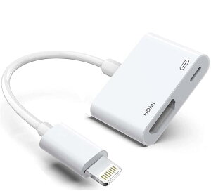 Apple (Abv) Lightning - HDMIA_v^[ fW^AVI[fBIhO 1080P XN[P[u iPhone/iPad/iPoder/vWFN^[/j^[ɐڑ MFiF؃rfIRo[^[