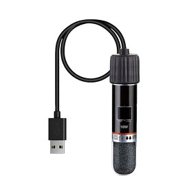 ZMBRIAF 小型水槽ヒーター 【10W】水槽 ヒーター ミニ 熱帯魚ヒーター 水槽用ヒーター USB電源 省エネ 26℃自動サーモスタット 水槽用ヒーター 熱帯魚 ヒーター 小型 耐熱 耐食性 操作しやすい