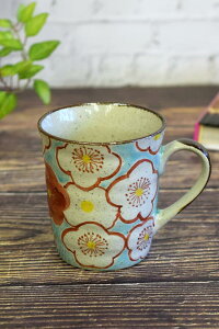 和座の蔵 おしゃれ コーヒーマグ 九谷焼 マグカップ 梅紋 陶器 高級 ブランド 食器 日本製 誕生日プレゼント 還暦祝い 古希祝い 喜寿祝い 米寿祝い ギフト