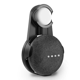 Google Nest Mini 壁掛け ホルダー Google Home Mini 壁掛け ホルダー互換性スピーカー マウント スタンド カバー 保護ホルダー 滑り止めゴム付き ネジ止め不要コード収納 グーグルホームミニ アクセ