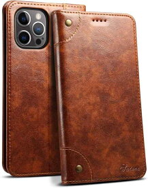 JCGOOD iPhone15ケース iPhone15Proケース iPhone15ProMaxケース iPhone15plusケース 手帳型 カード収納 財布型 スタンド機能 マグネット式 本革 レザー スマホケース 軽量 薄型 防塵 耐衝撃 保護 携
