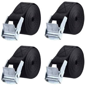JEELAD 荷締めベルト 荷締バンド タイダウンベルト 固定バンド 幅25mm 梱包 荷物固定 多用途 引越し 積載 自動車 バイク 運搬用 地震対策グッズ