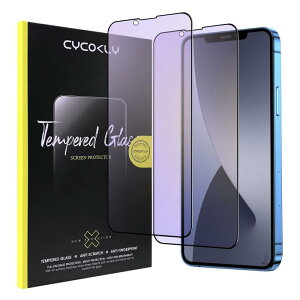 【2枚セット】iPhone 16e/iPhone 14/ iPhone13 pro/ iphone13(6.1インチ) ガラスフィルム ブルーライトカット 保護 フィルム CYCOKLY 2.5D 全面保護 日本製素材旭硝子製 硬度9H 指紋防止 高速自