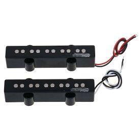 Wilkinson Mシリーズ WOJB5 Variable Gaussセラミック ジャズベーピックアップ 5弦JB エレキベース用、ブラック