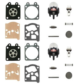 刈払機 キャブレター 互換品 Walbroタイプ ダイヤフラムガスケットセット 草刈機 燃料ホース 修理 部品 パーツ セット品 オーバーホールセット