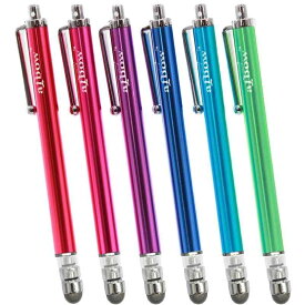 【教育委員会も採用】aibow タッチペン スタイラスペン iPad iPhone スマホ Android タブレット Switch 対応 交換式 6本セット 8mm