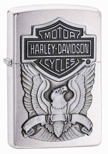 ZIPPO(�W�b�|�[) Harley-Davidson Eagle Wings (�n���[ �_�r�b�g�\�� �C�[�O��) ���C�^�[ ���{������ 200HD.H284 Brushed Chrome [���s�A���i]