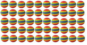 grepo ウレタンボール ゴルフ練習用 42mm ゴルフボール 室内 50個セット