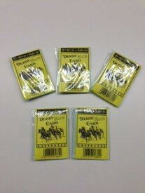 ダービーレースカード　（紙競馬） 5パック1セット