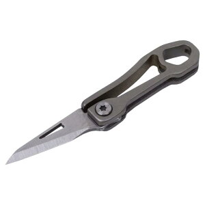 prendre 折り畳み ナイフ チタン合金 折りたたみ 小型 コンパクト 軽量 リング付属 アウトドア キャンプ 釣り 持ち運び PR-FOK001