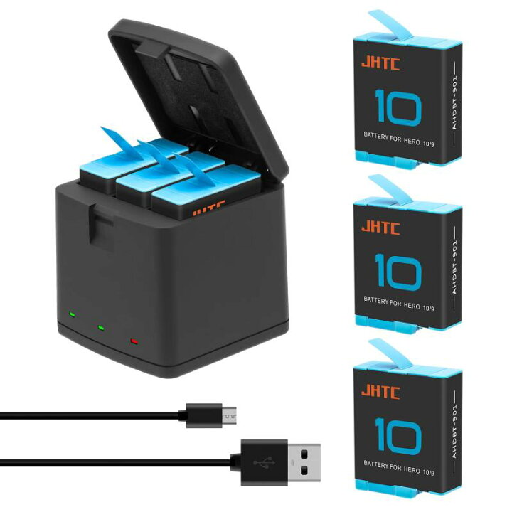 楽天市場】JHTC GoPro Hero 10 バッテリー Hero 11/ 9 バッテリー 充電 