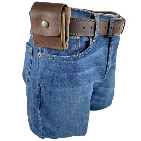 [SouZou] 収穫ウエストバッグ ウエストポーチ 山登り 山菜採り 散歩 海産採り 折りたたみ式 携帯便利 茶色