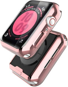 Smilelane (2��) �Ή�Apple Watch Series 6 SE/Series 5 / Series 4 44mm �p�P�[�X, TPU �ی�P�[�X�Ή��A�b�v���E�H�b�`�V���[�Y 6/SE/5/4 �p�P�[�X 44mm (1 ���[�Y�s���N +