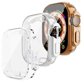 【3枚入り 】49 mm 保護ケース コンパチブル Apple Watch Ultra 49mm 保護カバー、薄型フルカバーTPUケース コンパチブルiWatch Ultra 49 mm 画面保護 防振 スクラッチ防止カバーコンパチブルApple Wat