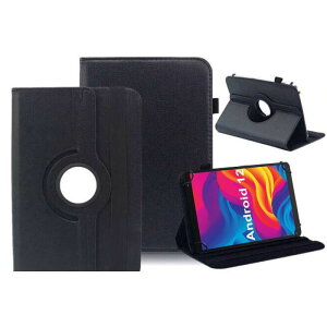 MARVUE TECH M8 /vasoun �^�u���b�g 7�C���` �^�u���b�g �ėp�P�[�X �yHVUYAL�z 360�x��] �X�^���h�@�\�t�� �ی�P�[�X �S�ʕی�^ �����h�~ �ϋv�� �^�u���b�g �^�u���b�g �J�o�[ (�u���b�N)