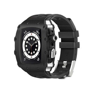 AHNHSKY Apple Watch �P�[�X 45mm | 44mm �o���h �J�o�[ �ϏՌ� ���h�~ �X�|�[�c�o���h �A�b�v���E�H�b�` �o���h iWatch Series SE3/9/8/7/SE2/SE/6/5/4 44 45 mm �ϋv�� �ϏՌ�