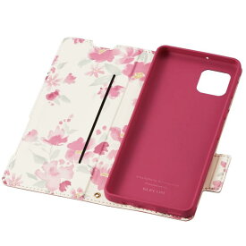 エレコム AQUOS sense6s (SHG07) / sense6 (SH-54B SHG05) ケース カバー レザー TPU 手帳型 マグネット フラップ スリム 衝撃吸収 超軽量 薄型 ストラップホール付 花柄