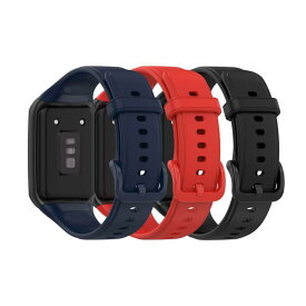 対応OPPO band 2 スマートウォッチ 交換バンド シリコンバンド 脱着便利 バンドソフトシリコンスポーツバンド アクセサリー （3 pack）