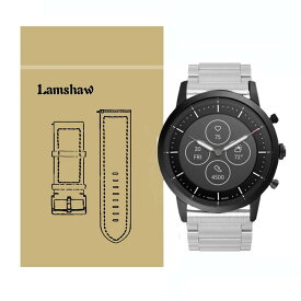 Lamshaw バンド 対応 Fossil Collider HR, ステンレス メタル ベルト 交換バンド 対応 Fossil Hybrid Smartwatch HR Collider/Fossil Collider Hybrid スマートウォッチ