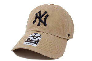 47 Brand (�t�H�[�e�B�[�Z�u���u�����h) �L���b�v 47 CLEAN UP NEW YORK YANKEES �����L�[�X KHAKI 1��