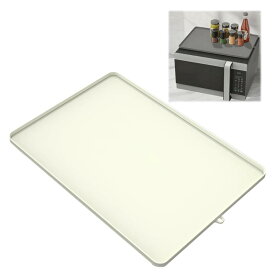 [Caividom]電子レンジマット シリコンマット 耐熱 230℃ 耐冷 エアフライヤー用耐熱マット コーヒーメーカー用耐火マット 滑り止め 防水 キッチンカウンター用調理台保護マット 大判サイズ 作