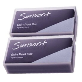 【2個セット】サンソリット スキンピールバー 黒 ハイドロキノール 135g