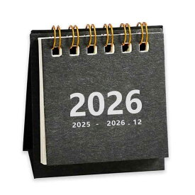 卓上カレンダー 2025-2026年 ホームオフィス卓上カレンダー 折りたたみ可能 ミニ 持ち運び便利