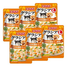 グラシアL とりささみ 軟骨・5つの野菜入り 280g×6袋
