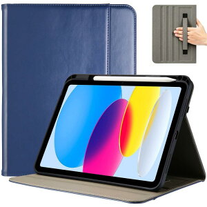 ProCase iPad 11����/10���� �P�[�X iPad�iA16�j11�C���` 2025/10.9�C���` 2022�ʗp PU���U�[�J�o�[ A2696 A2757 A2777 �y�����[ �ϏՌ� �蒠�^ �X�^���h �t�H���I�J�o�[