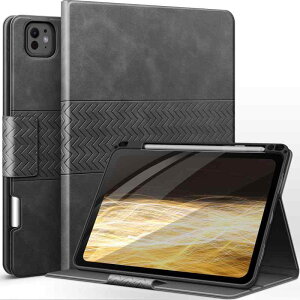 auaua iPad Pro 11�C���` �P�[�X (M5/M4) 2025/2024 ��p �y�����[ Pencil Pro/USB-C���S�Ή� PU ���U�[ �ϏՌ� �Ђъ���h�~ �I�[�g�X���[�v/�E�F�[�N���X�^���h�@�\�t�� �蒠�^ �J�o�[