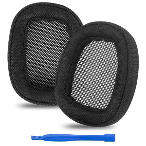Linkidea �C���[�p�b�h �݊��� �p�b�h ���W�N�[�� Logitech G433, G233, G PRO �w�b�h�z���ɑΉ� �p�b�h �C���[�N�b�V����/�C���[�J�b�v (���b�V���t�@�u���b�N/��)