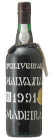 ペレイラ・ドリヴェイラ マデイラ マルヴァジア 1991 Pereira D'Oliveira Madeira Malvasia ポルトガルワイン/マデイラワイン/甘口/750ml