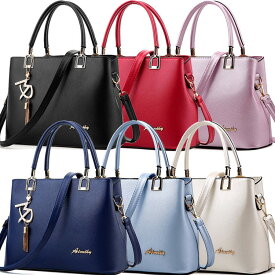 2way ショルダーバッグ レディースバッグ ハンドバッグ トートバッグ レザー PU フェイクレザー 鞄 シンプル 大人 上品 可愛い 通勤 斜め掛け 手提げ 肩掛け 大容量 ブラック レッド ブルー ネイビー ホワイト ピンク 赤 青 黒 白 bao-019 海外通販