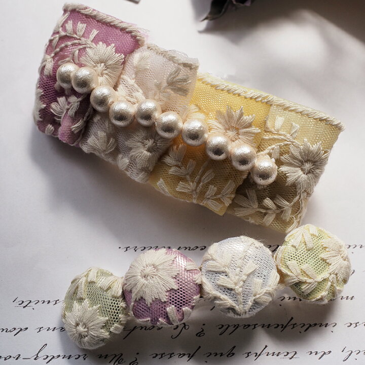楽天市場】【25cm】インドリボン 花柄 レースリボン 刺繍リボン 