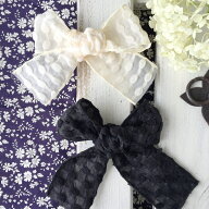 【6/4～10％オフ】【50cm】モノトーンリボン 幅5cm レース 刺繍 レースリボン 刺繍リボン マスクカバー …