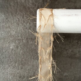 【50cm】フリンジ（タッセル）コード付きオーガンジーリボン リボン レース 刺繍 レースリボン マスクカバー リボン ピアス イヤリング ハンドメイド 手芸 アクセサリー 材料 素材 パーツ 手芸 問屋ポーチヘアゴム 商用