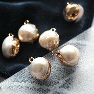 【1個】パール 淡水パール　ピアス イヤリング アクセサリー パーツ ハンドメイド アクセサリーパーツ 手…