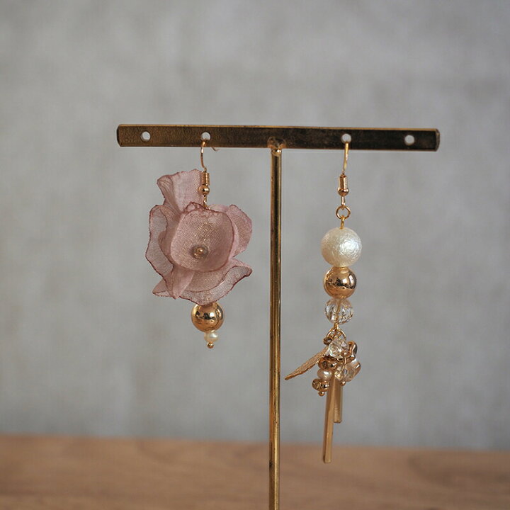 楽天市場 2個セット シフォンオーガンジー花びらパーツ アクセサリー パーツ ピアス イヤリング 花 タッセル 手芸 ハンドメイド 3連 アクセサリーパーツ 問屋 問屋 手芸用リボンのお店 Ponz Shop