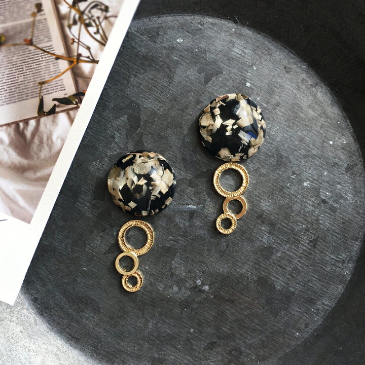 楽天市場】【2個】ドライフラワー入り アクリル貼りつけパーツ 