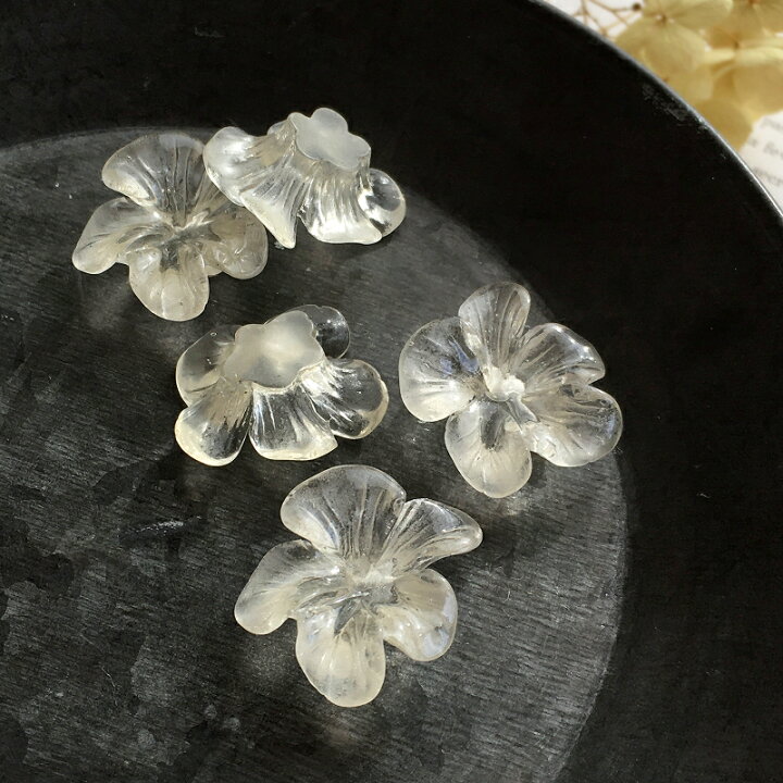 楽天市場】【マラソン10％オフ】【2個】アクリル フラワー カボション 