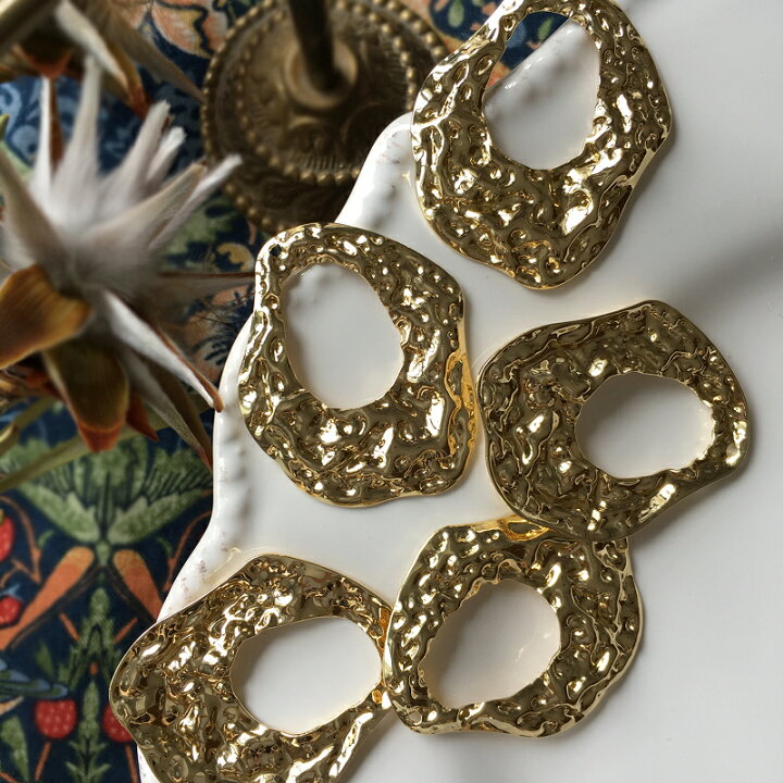 楽天市場】【2個】変形リングプレスチャーム アクセサリーパーツ 