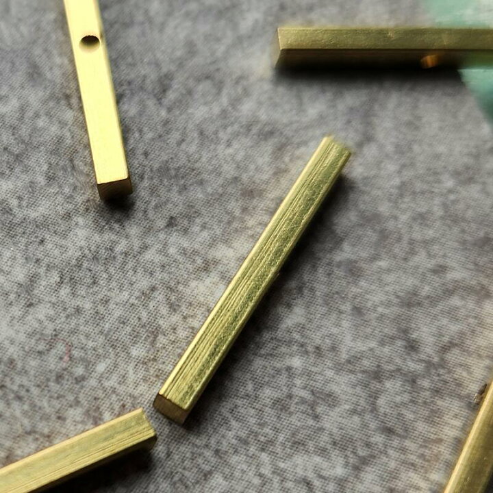 楽天市場】【4個セット】真鍮 スティック スクエア バー 中央穴 穴 