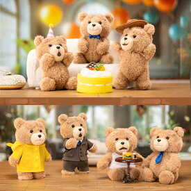 【POP MART 公式ストア】Ted2 Teddy Bear アクションぬいぐるみペンダント シリーズ【アソートボックス】 ぬいぐるみ ドール おもちゃ ガチャガチャ ソフビ人形 キーホルダー ブラインドドール ギフト 推し活 ポプマ