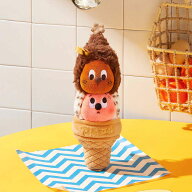 【POP MART 公式ストア】Twinkle Twinkle MOON GELATO シリーズ ダブル ジェラート ぬいぐるみペンダント…
