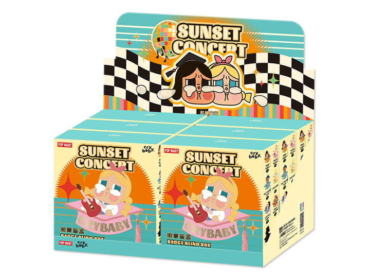 楽天市場】POP MART CRYBABY Sunset Concert シリーズ バッジ 