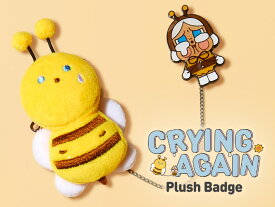 【POP MART 公式ストア】POP MART CRYBABY Crying Again シリーズ ぬいぐるみバッジ【ピース】 クライベイビードール おもちゃ ガチャガチャ ソフビ人形 キーホルダー ブラインドドール ギフト 推し活 ポプマ