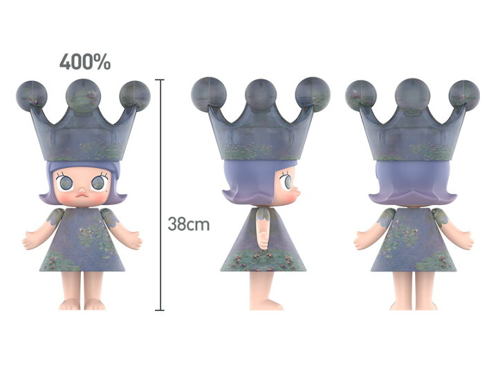 楽天市場】MEGA ROYAL MOLLY 400% Monet-Les Nympheas : POP MART 